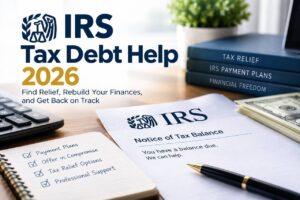 IRS Tax Debt Help 2026: Options If You Can't Pay