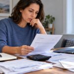 Taxpayer reviewing finances for IRS Currently Not Collectible status